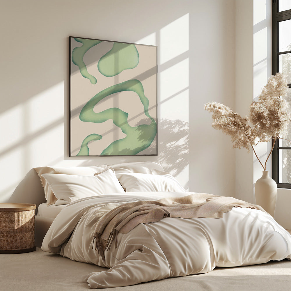 Flowing Green Essence | Poster