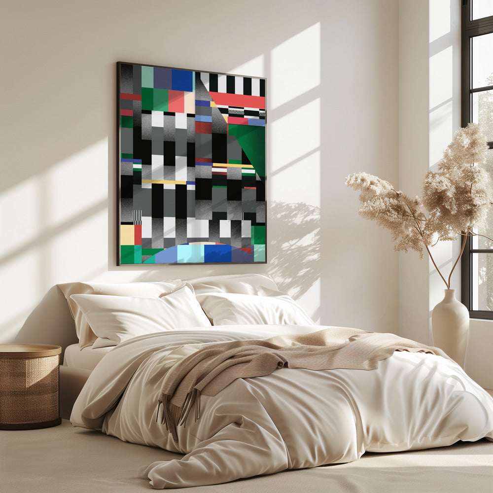 Glitch abstract artwork 01 | Poster