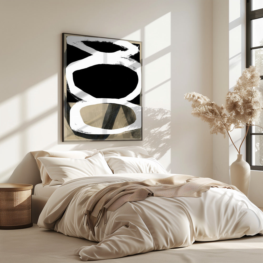 Bold Black On White No4 | Poster
