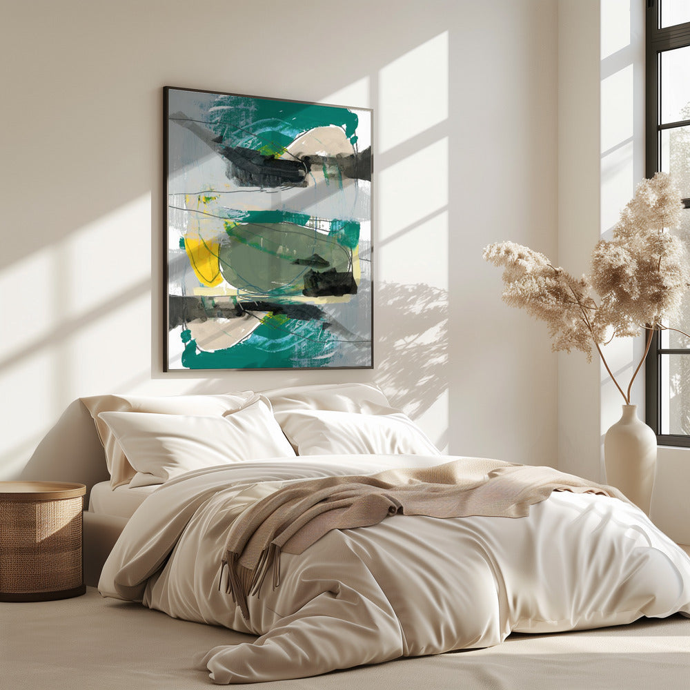 Contemporary Green No1 | Poster