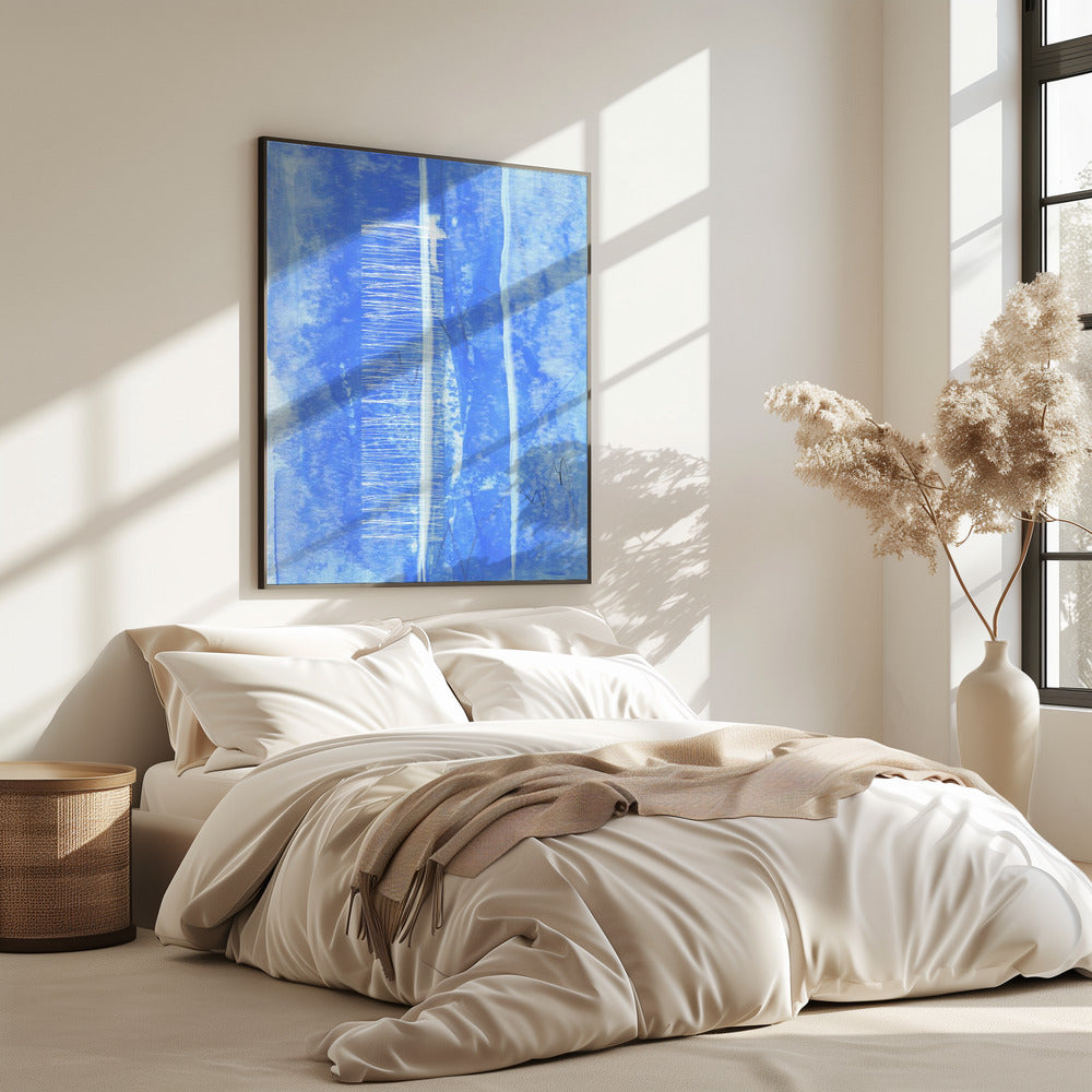 Vertical White Line Accents | Poster