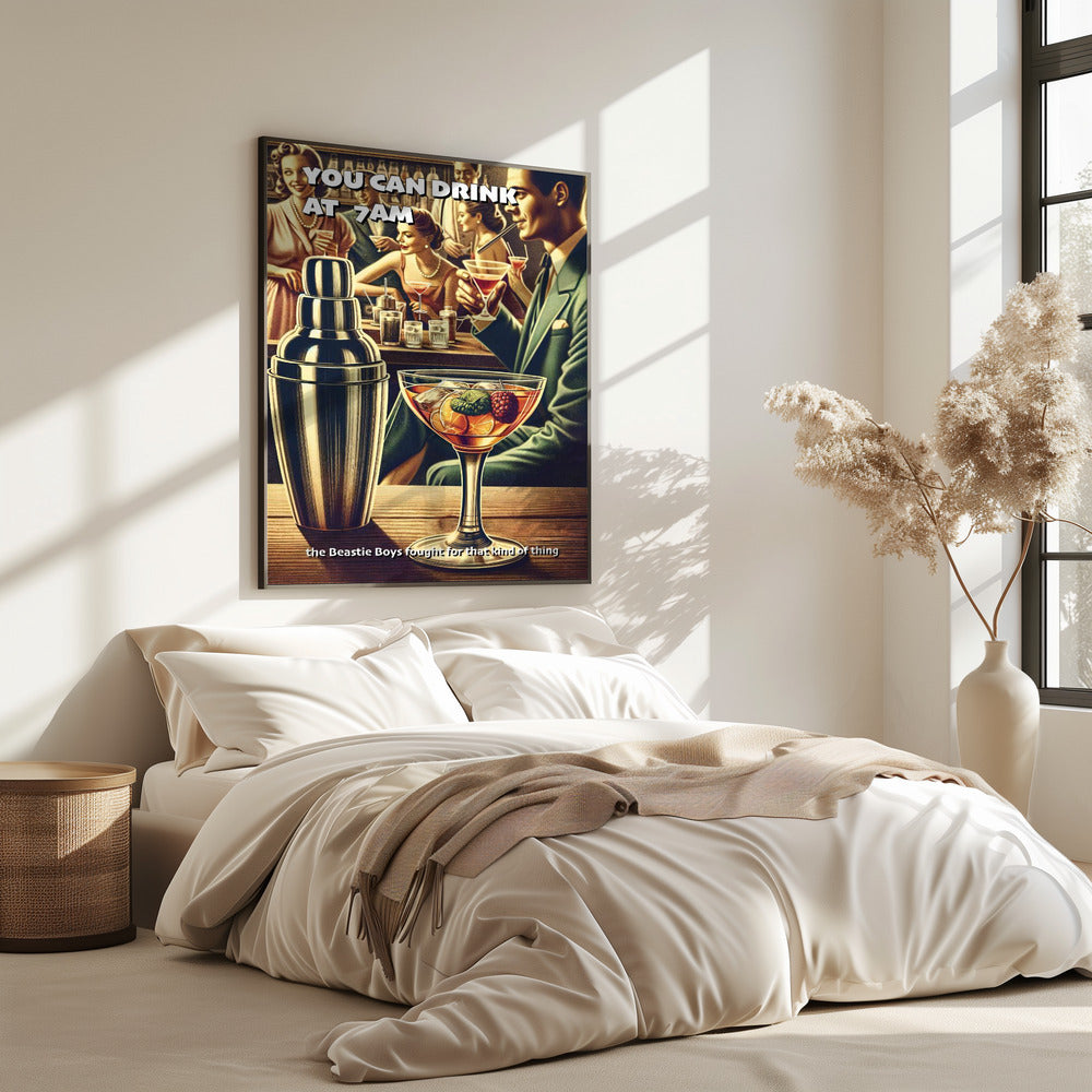 You can drink at 7am | Poster