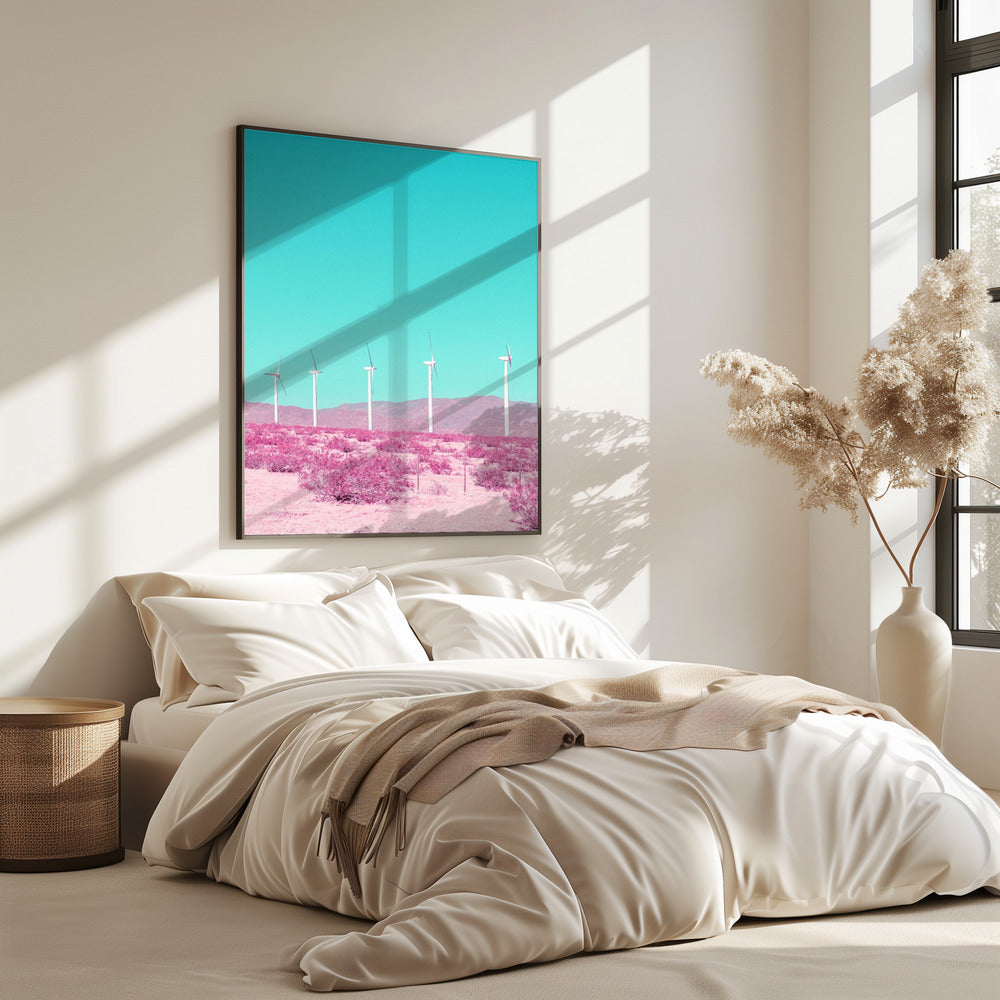 Palm Springs Windmills in the Desert | Poster