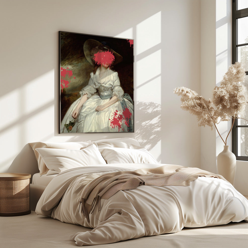 Renaissance Red Splash - Altered Art | Poster