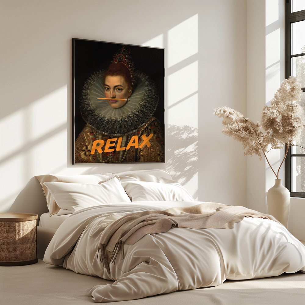 Relax Altered Oil Painting | Poster