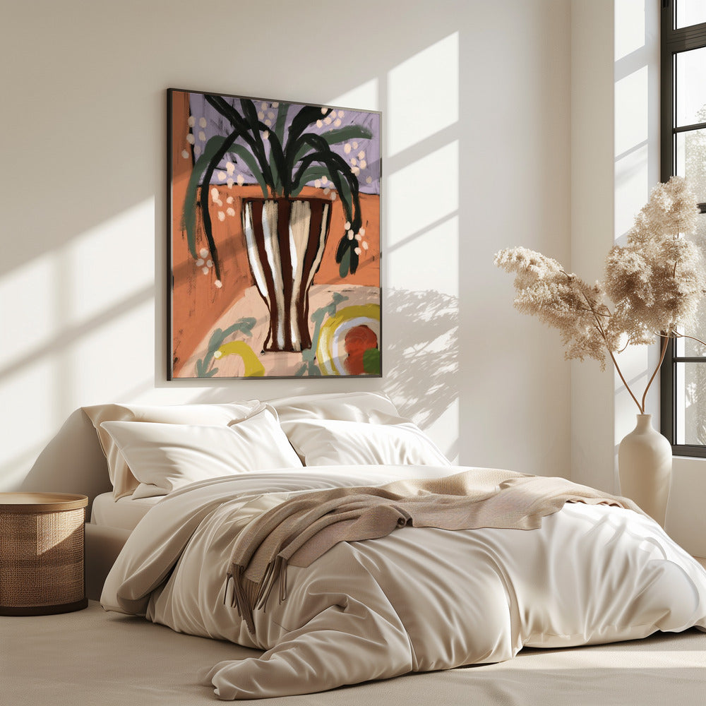 Striped Vase Harmony | Poster