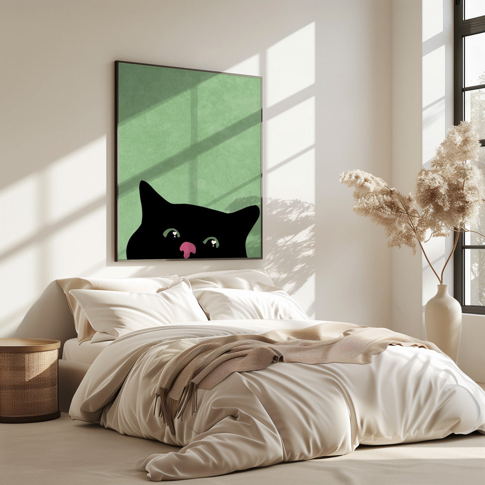 Curious cat | Poster