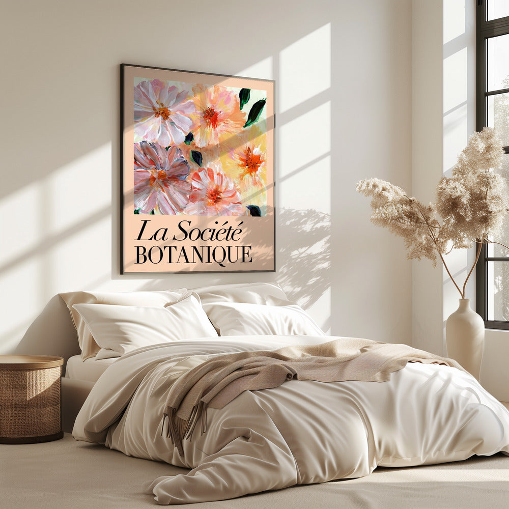 La Société Botanique Peach Flowers | Poster