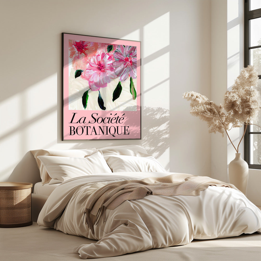 La Société Botanique Pink Flowers | Poster