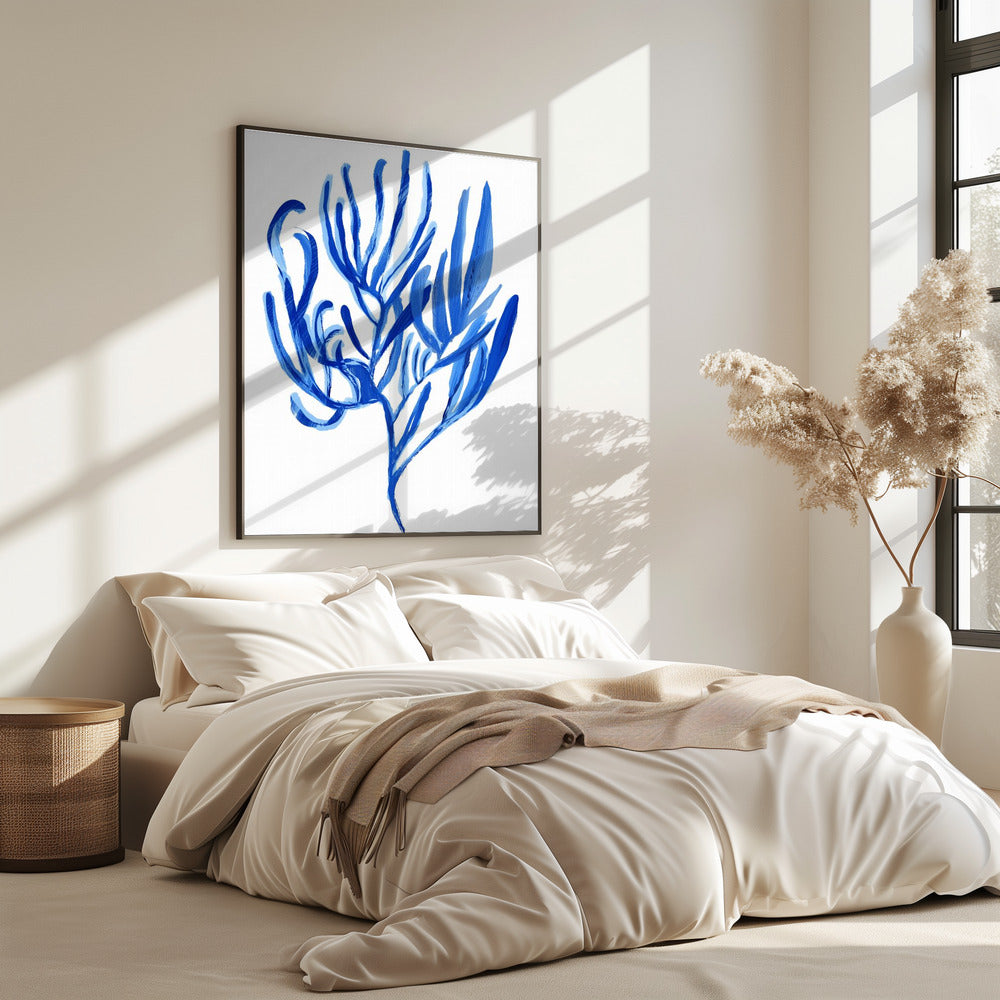 Blue Aquatic Plant Poster 4 | Poster