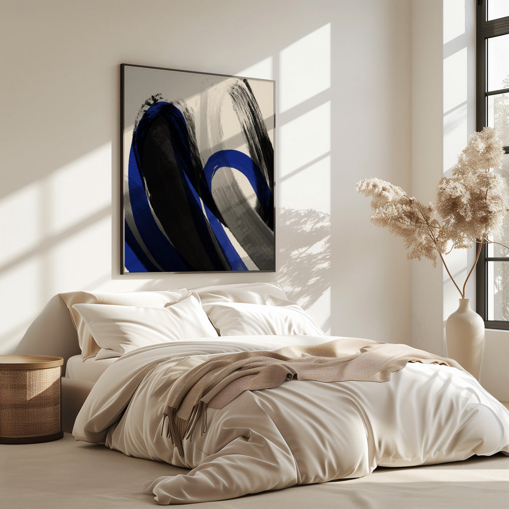 Bold Brush Whirls | Poster