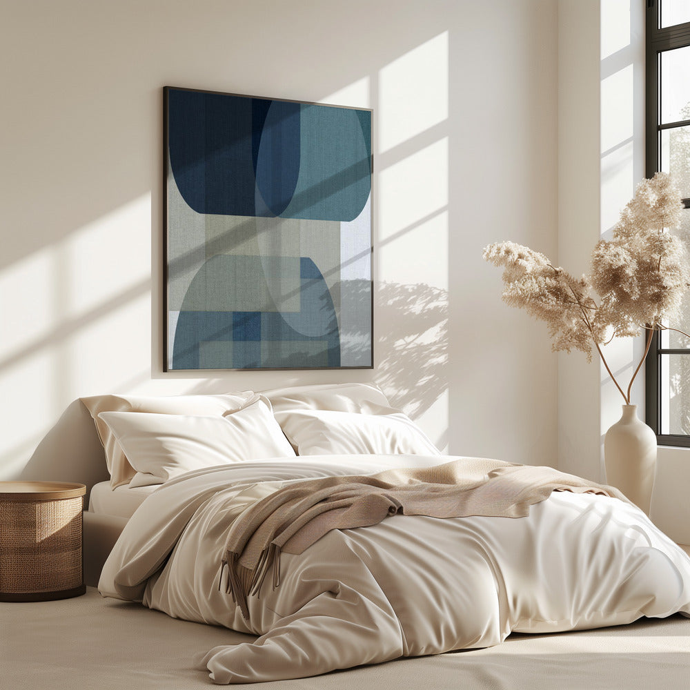 Woven Blue Layers 2 | Poster