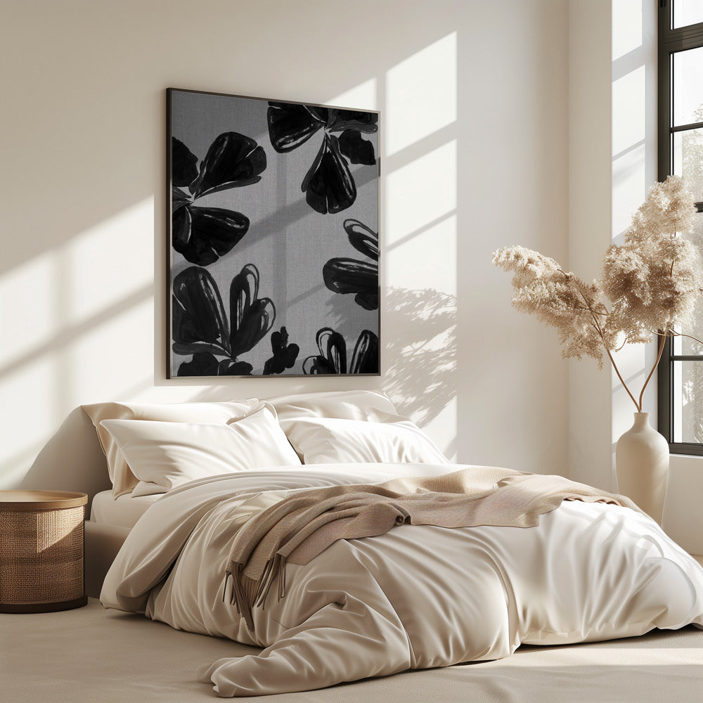 Black Floral 5 | Poster