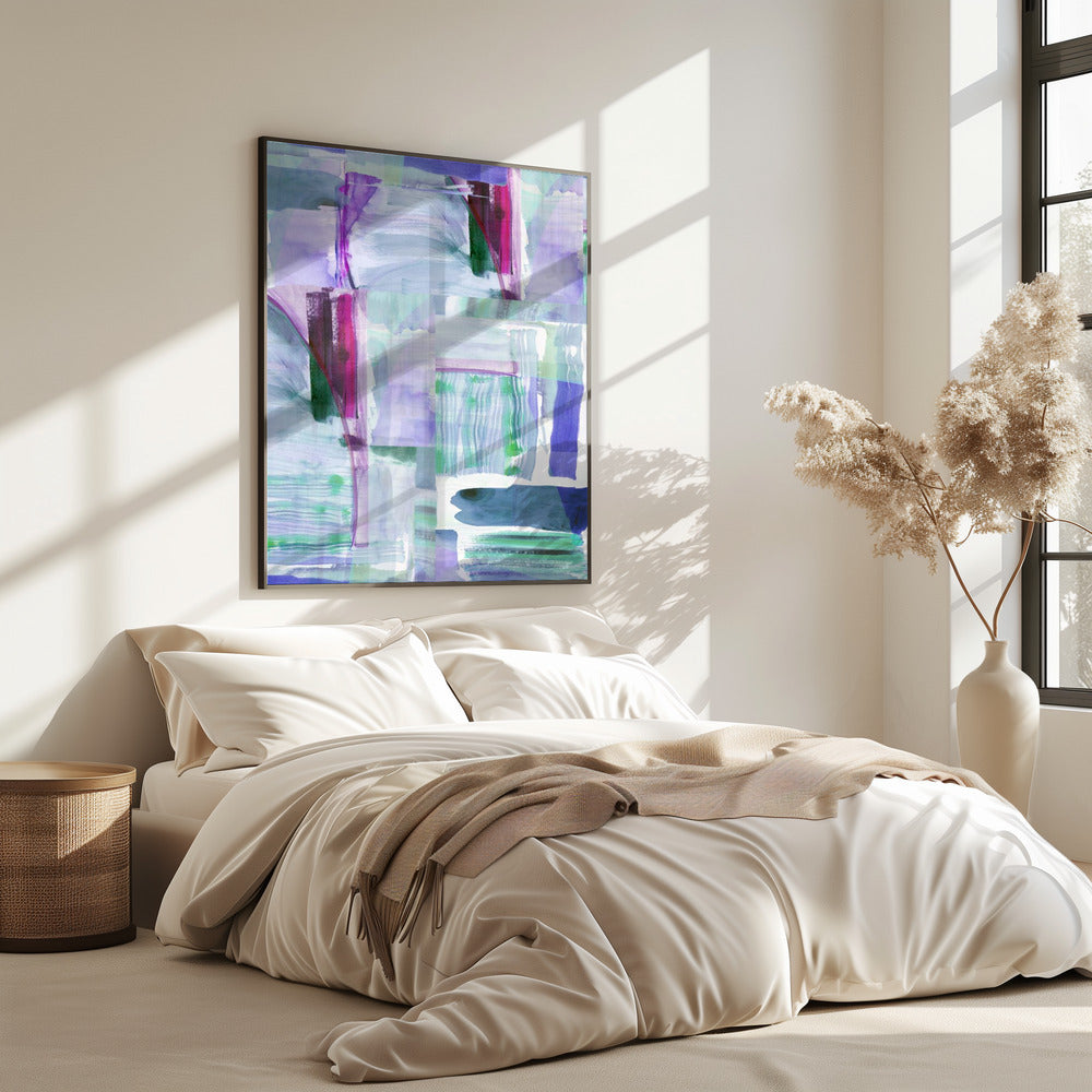 Plum Purple Lilac Abstract 1 | Poster