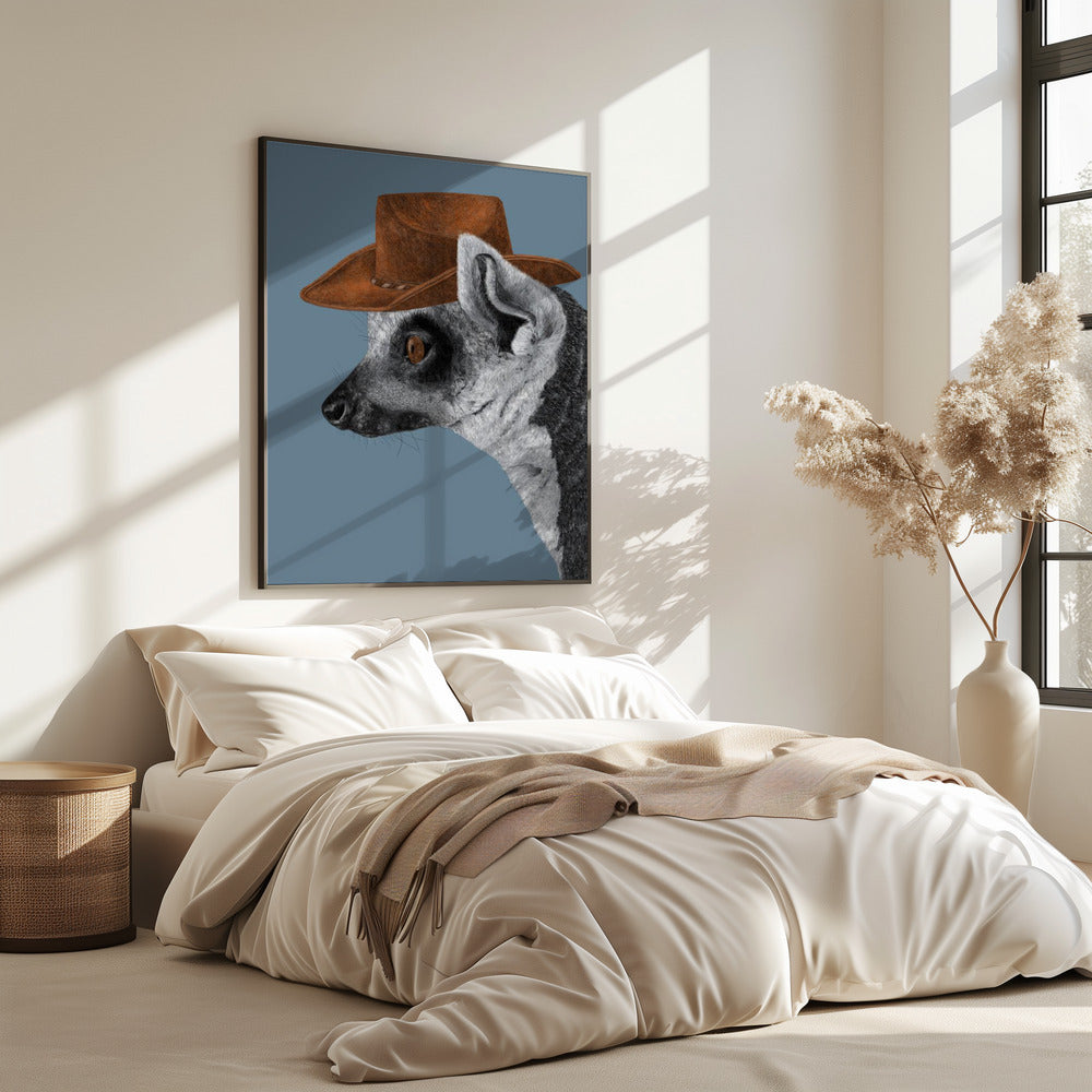 Felix The Cowboy Lemur | Poster