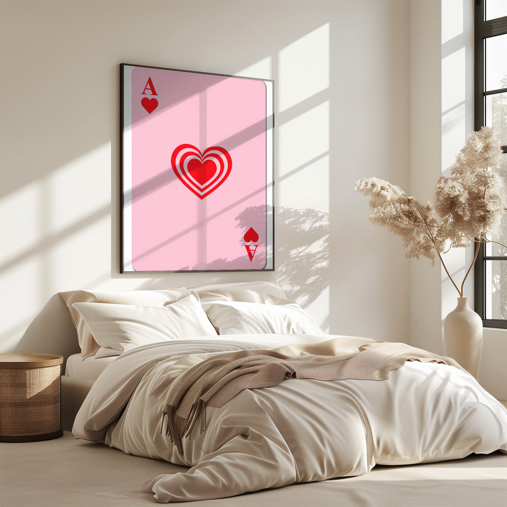 Ace of Hearts Glow | Poster