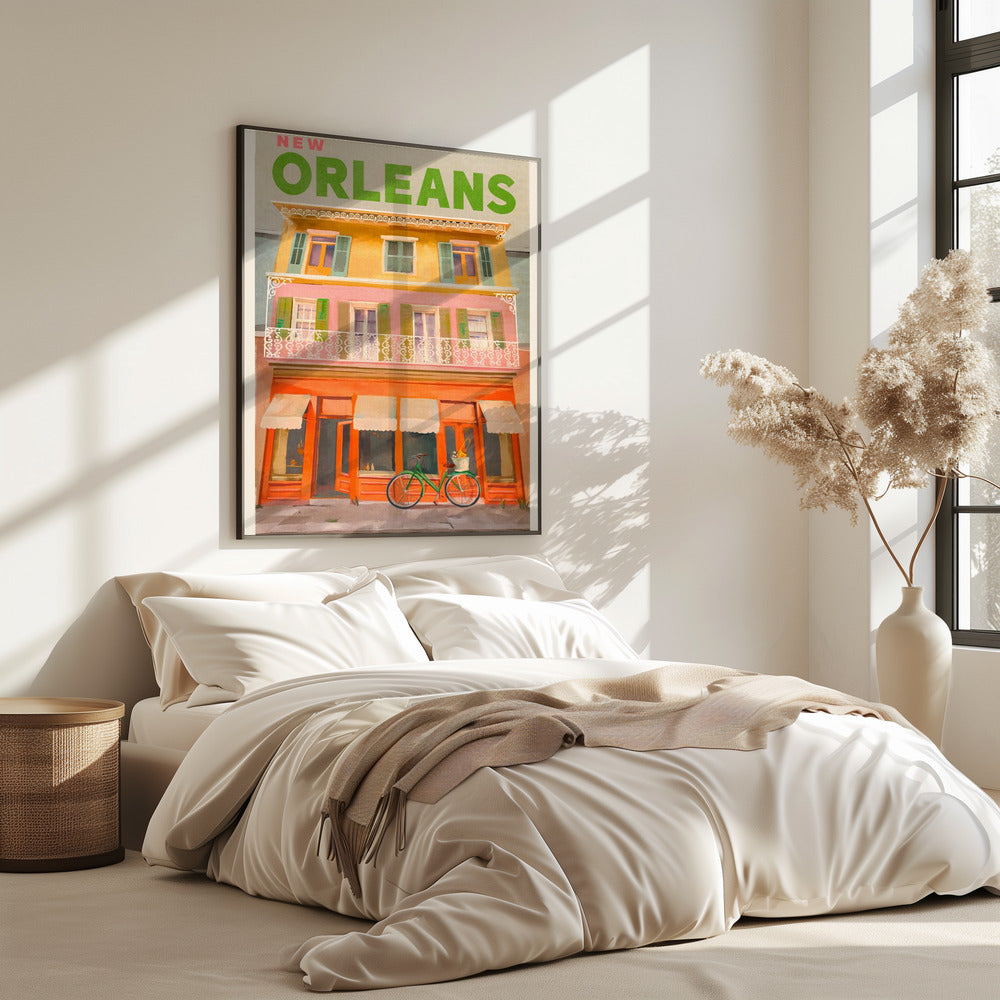 New Orleans Louisiana Vintage Travel Poster | Poster