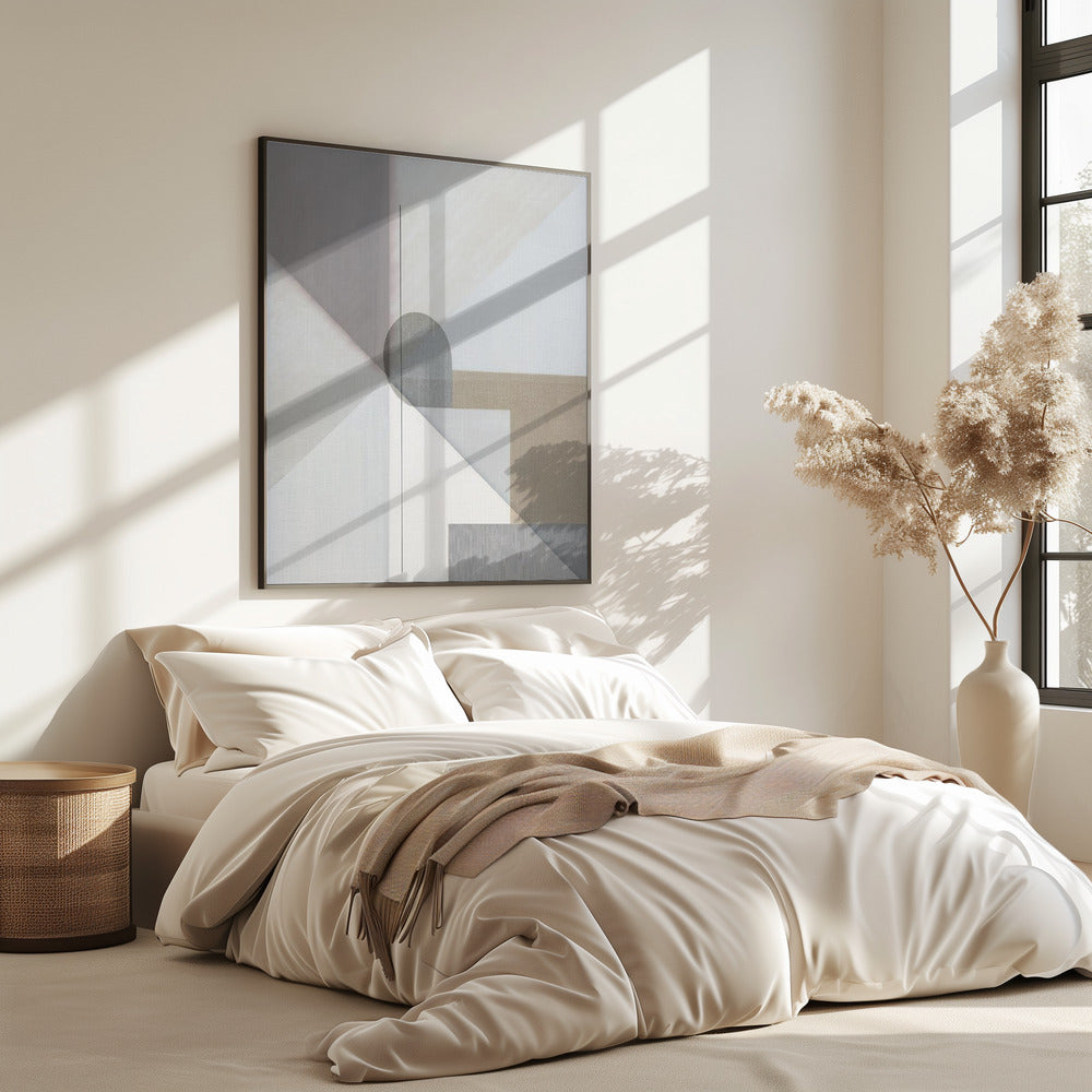 Abstract Neutral Tone Painting 1 | Poster