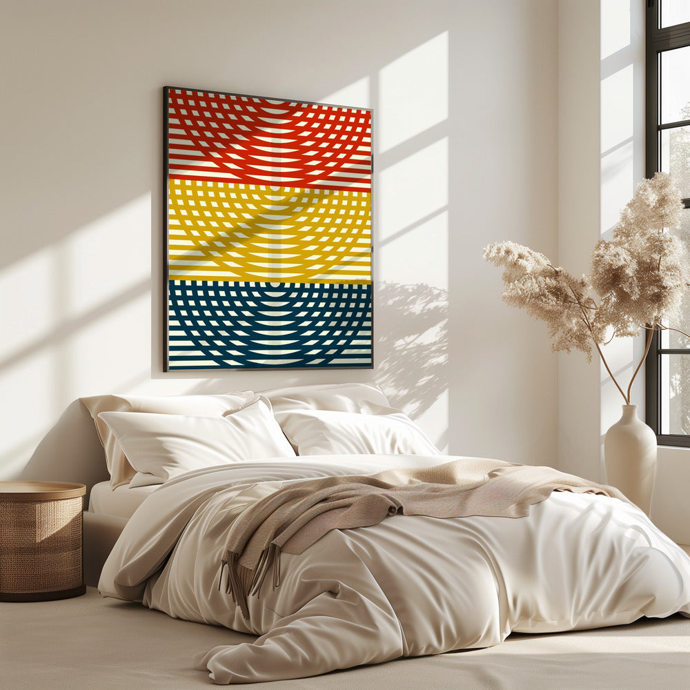 Tri-Color Waves | Poster