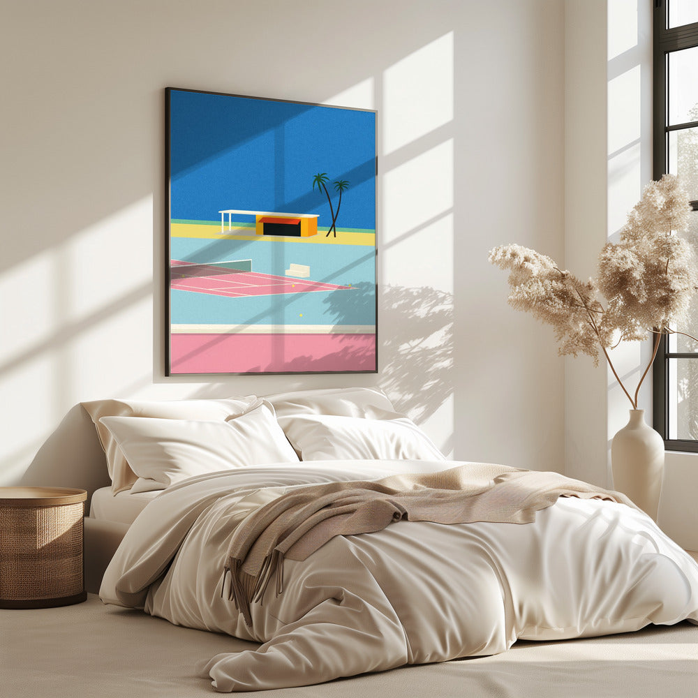 Tennis By the Beach | Poster