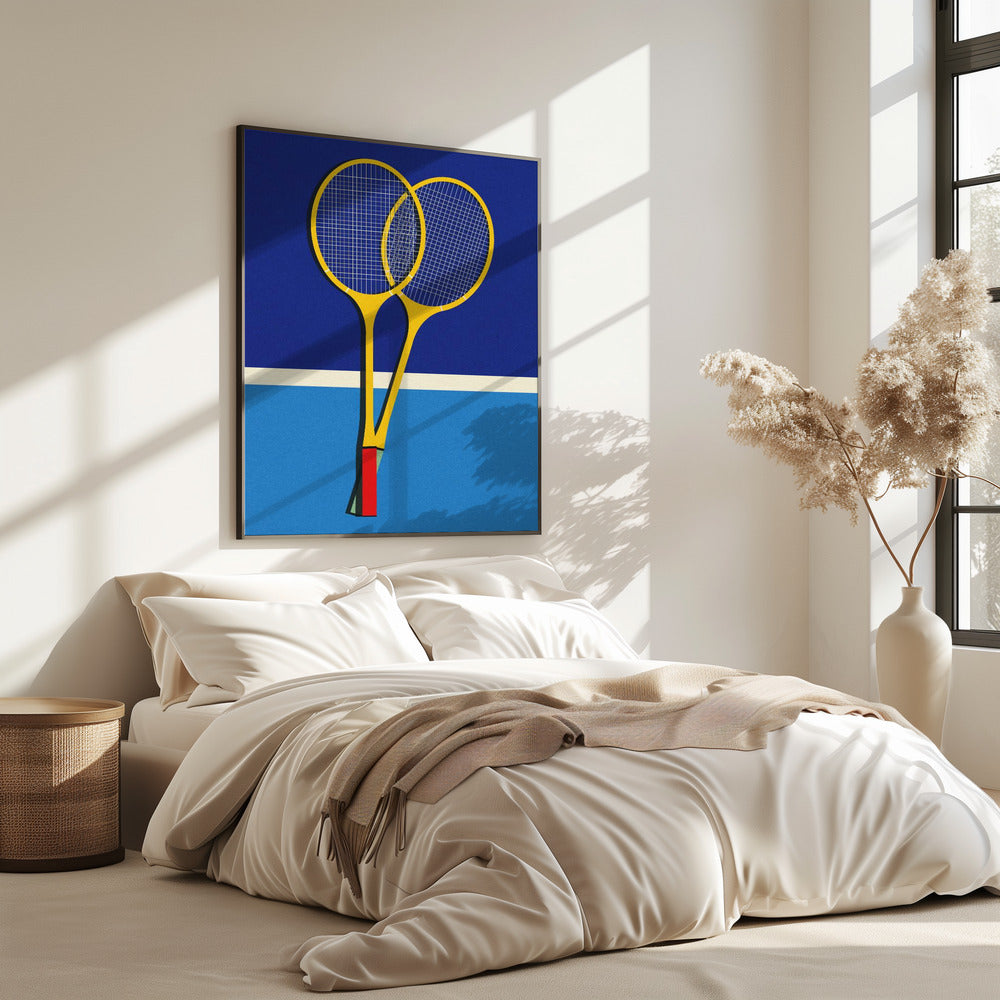 Wooden Badminton Rackets | Poster