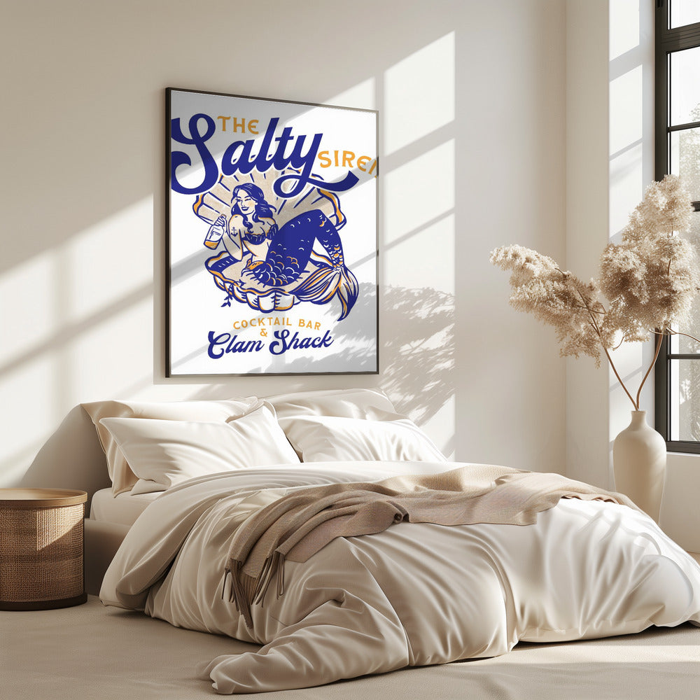 Salty Siren Cocktail Bar & Clam Shack Mermaid | Poster