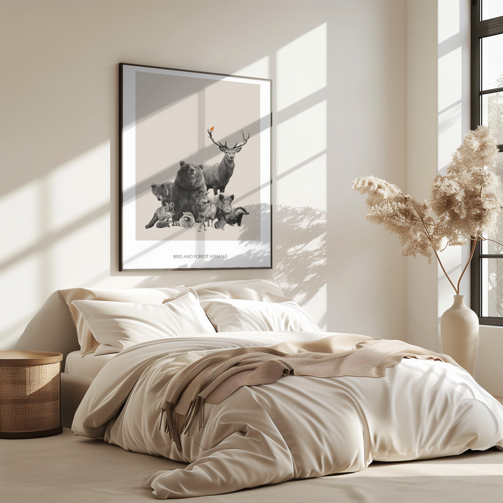 Bird and Forest Animals | Poster