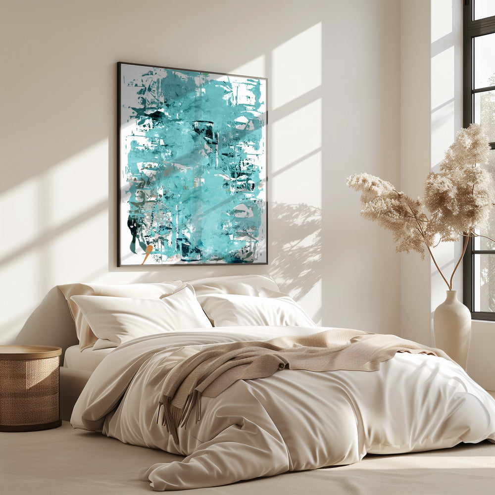 Abstract Neutral Scrapes 3 | Poster