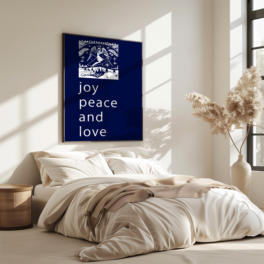Bows and Baubles: Joy Peace and Love Christmas | Poster