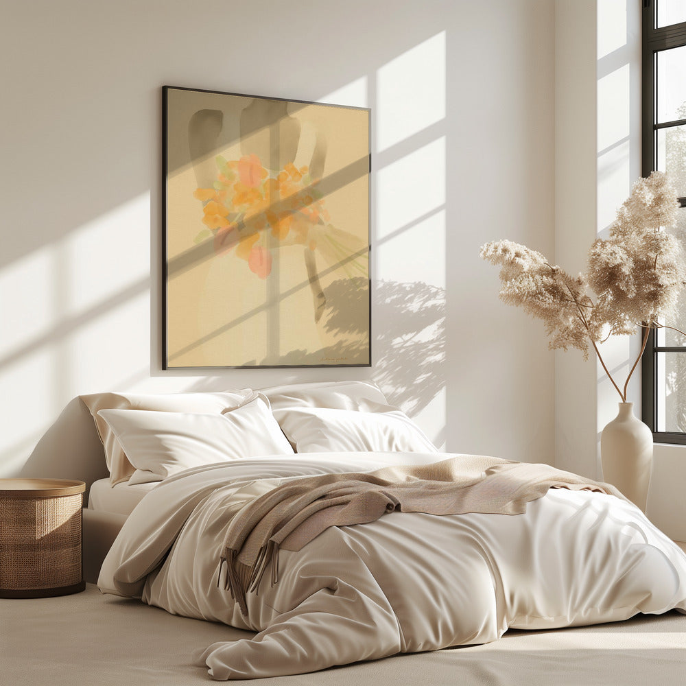 Girl With Orange Flowers | Poster