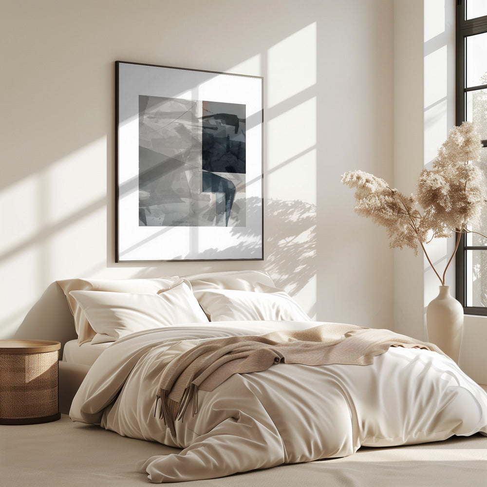 Abstract Monochrome Wash 2 | Poster
