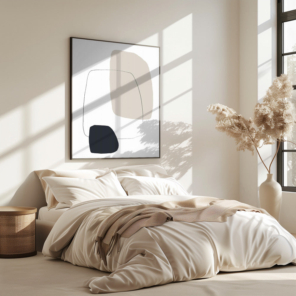 Organic Shapes In Neutral Tones | Poster