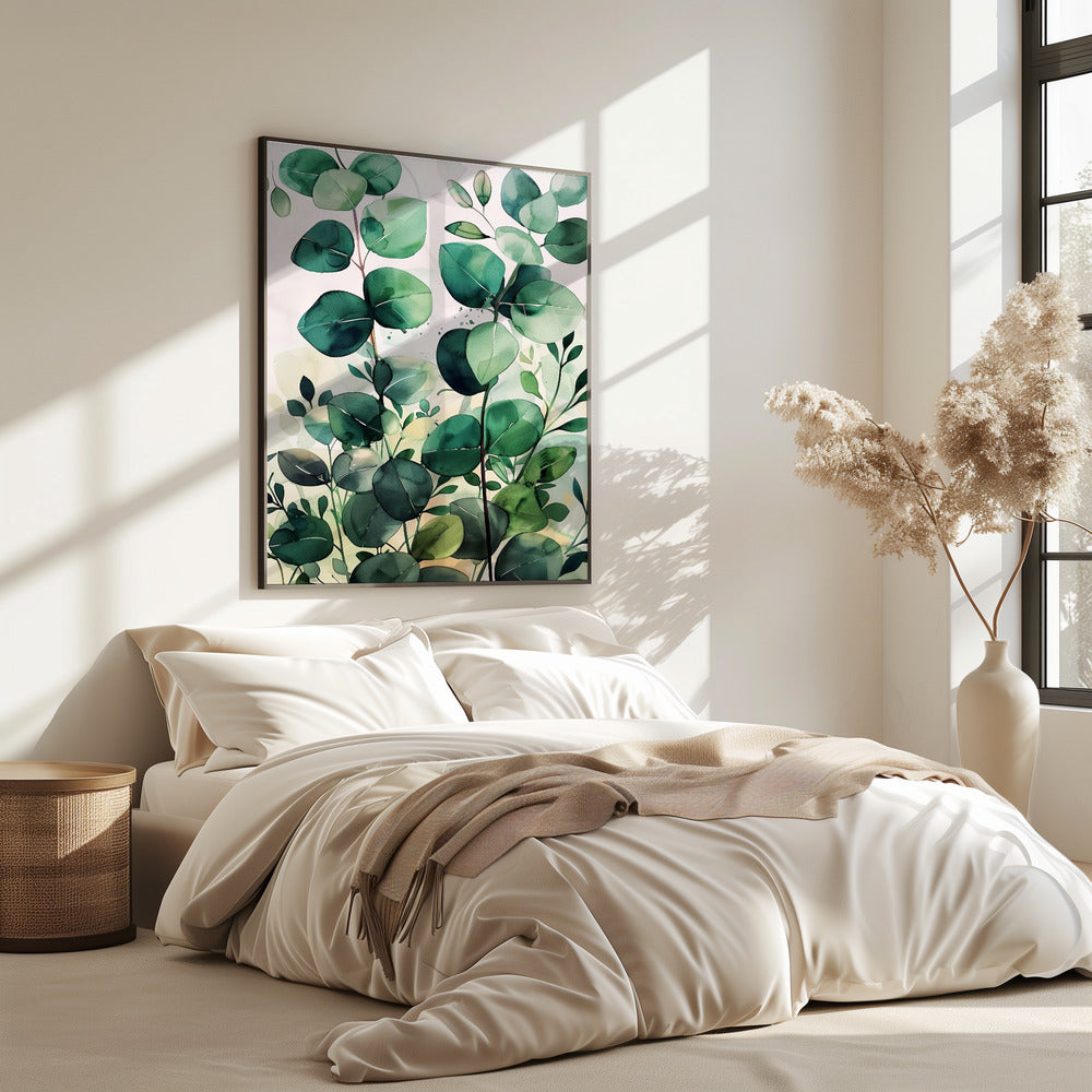 Nature Flowers and Leaves Watercolor Art (5) | Poster