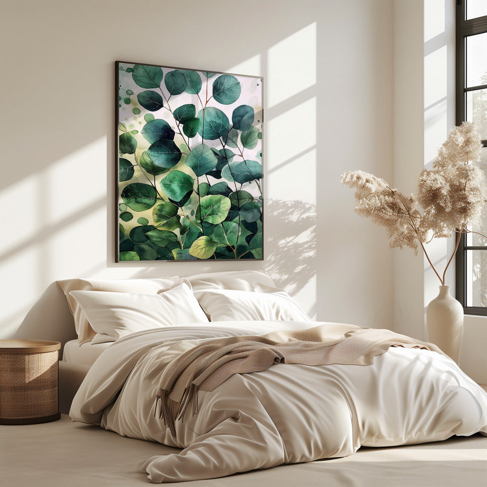 Nature Flowers and Leaves Watercolor Art (9) | Poster