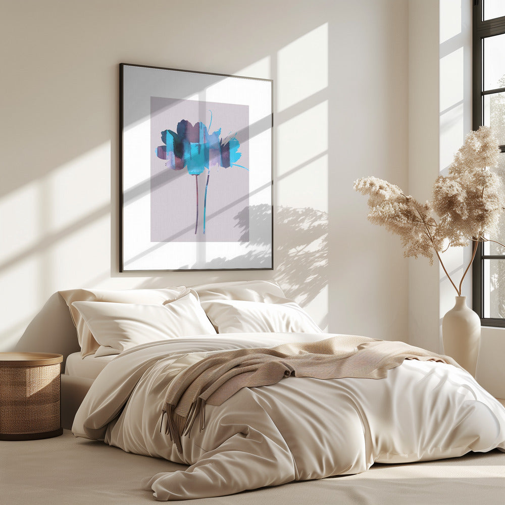 Bright Floral Graphic Print No2 | Poster