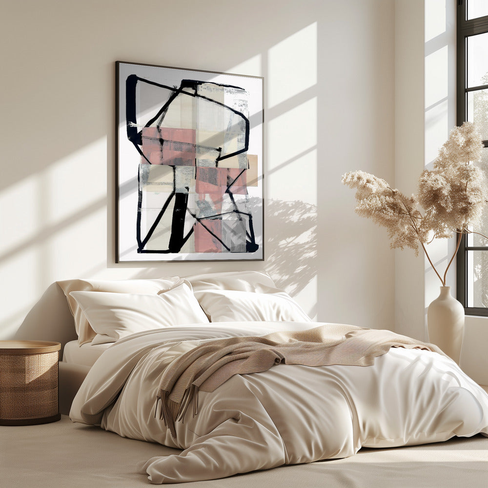 Line Art Patchwork Print No2 | Poster