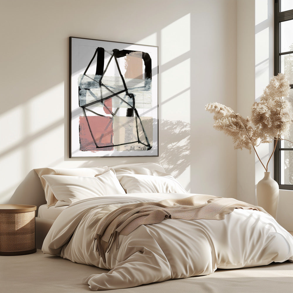 Line Art Patchwork Print No 1 | Poster