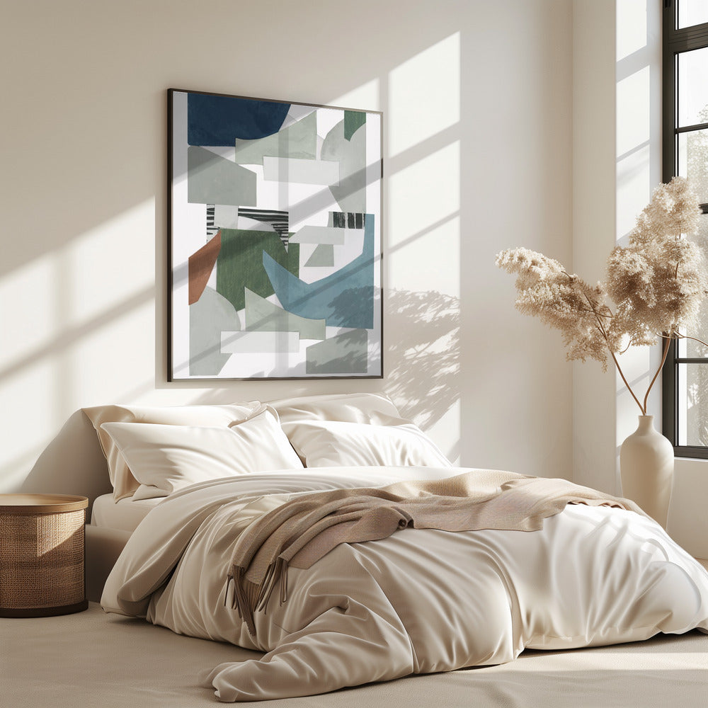 Neutral Geometric Print No 2 | Poster