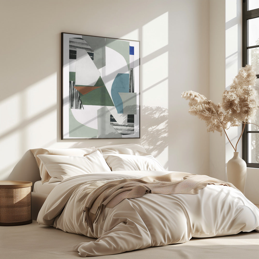 Neutral Geometric Print No 1 | Poster