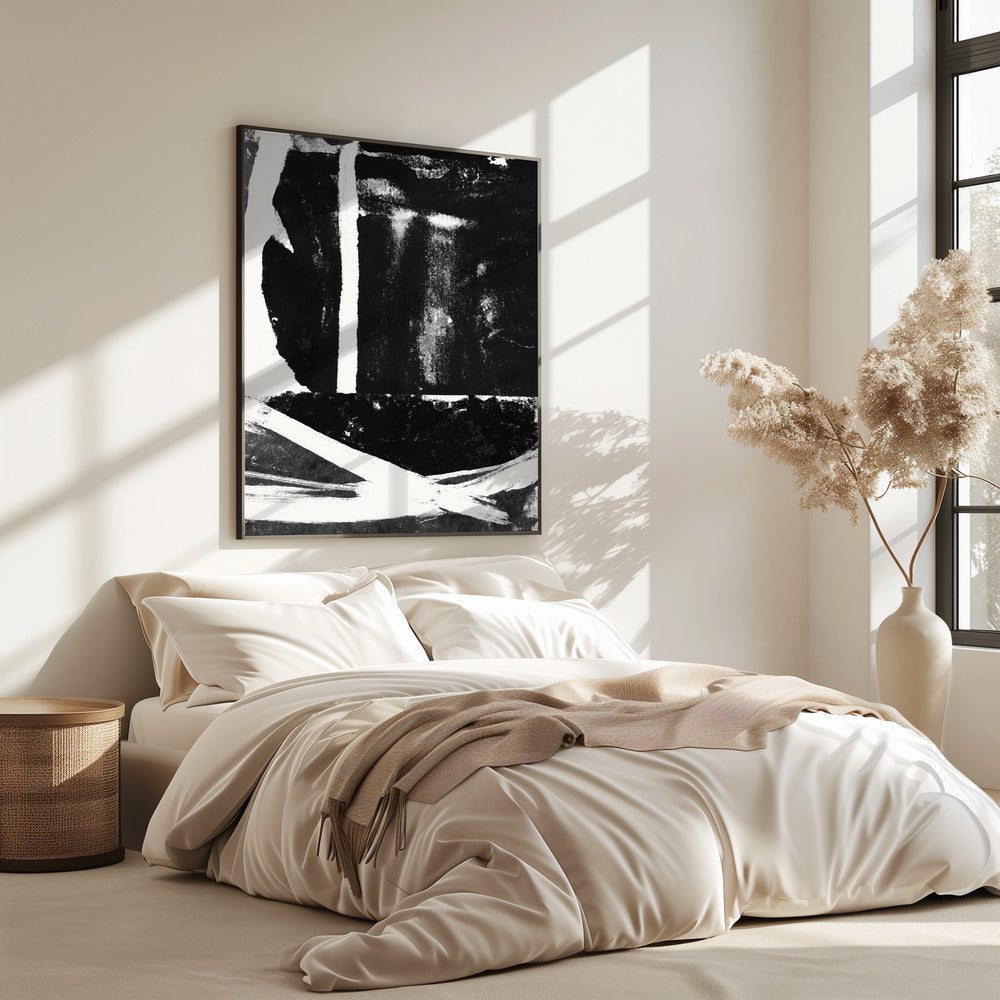 Black Ink Abstract Print | Poster