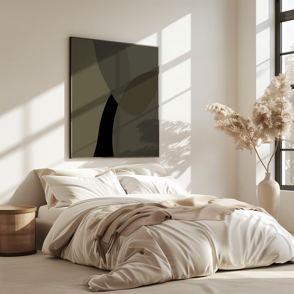 Abstract Neutral Shapes Print 1 | Poster