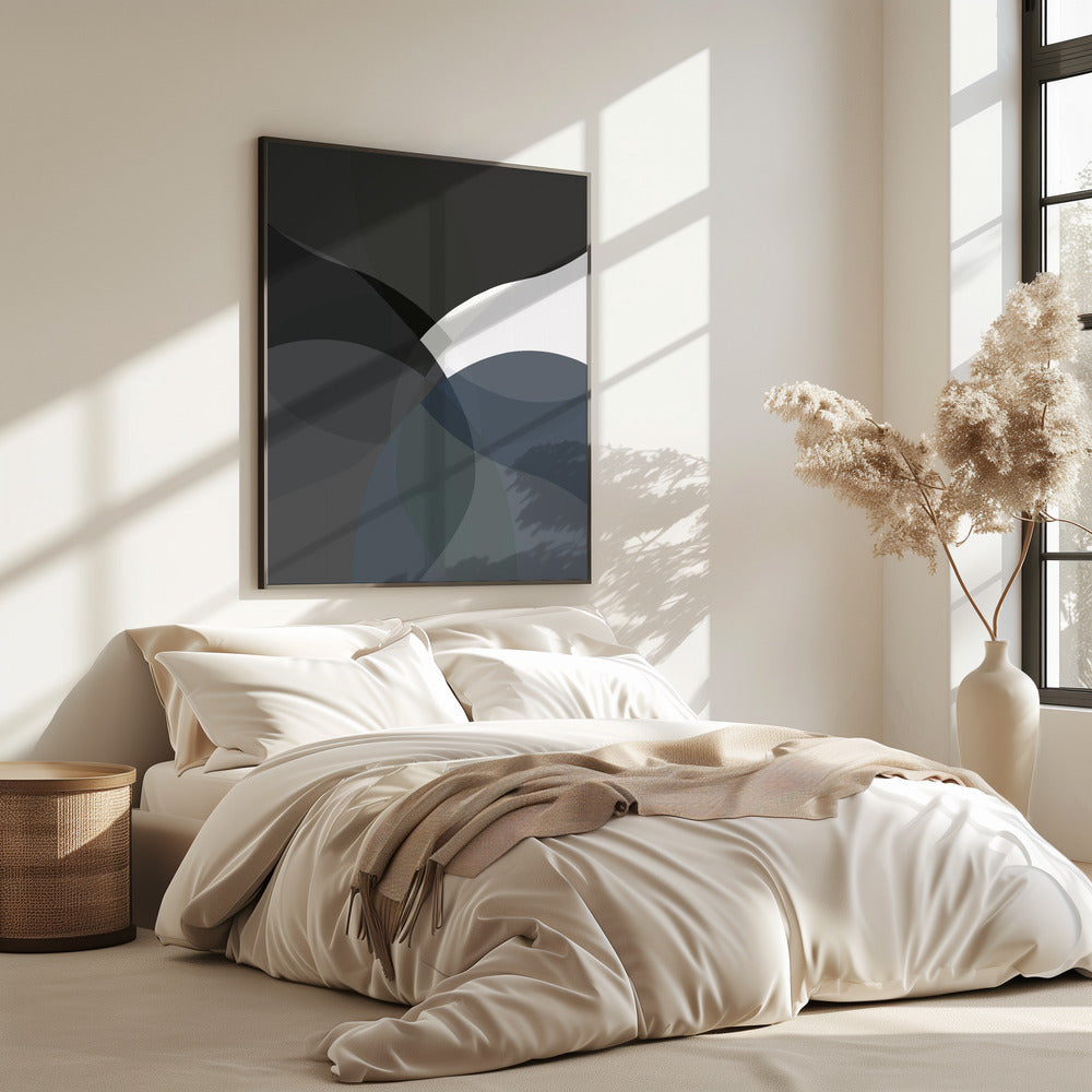 Abstract Neutral Shapes Print 4 | Poster