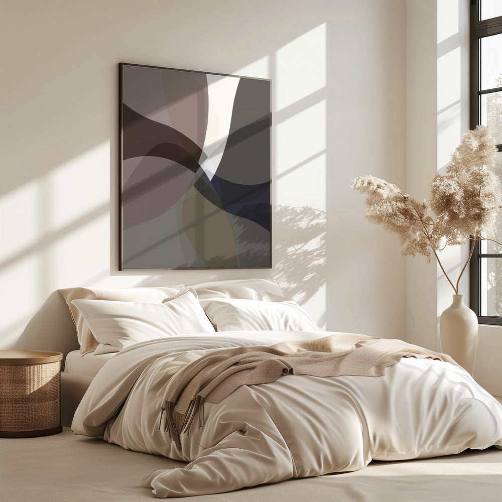 Abstract Neutral Shapes Print 5 | Poster