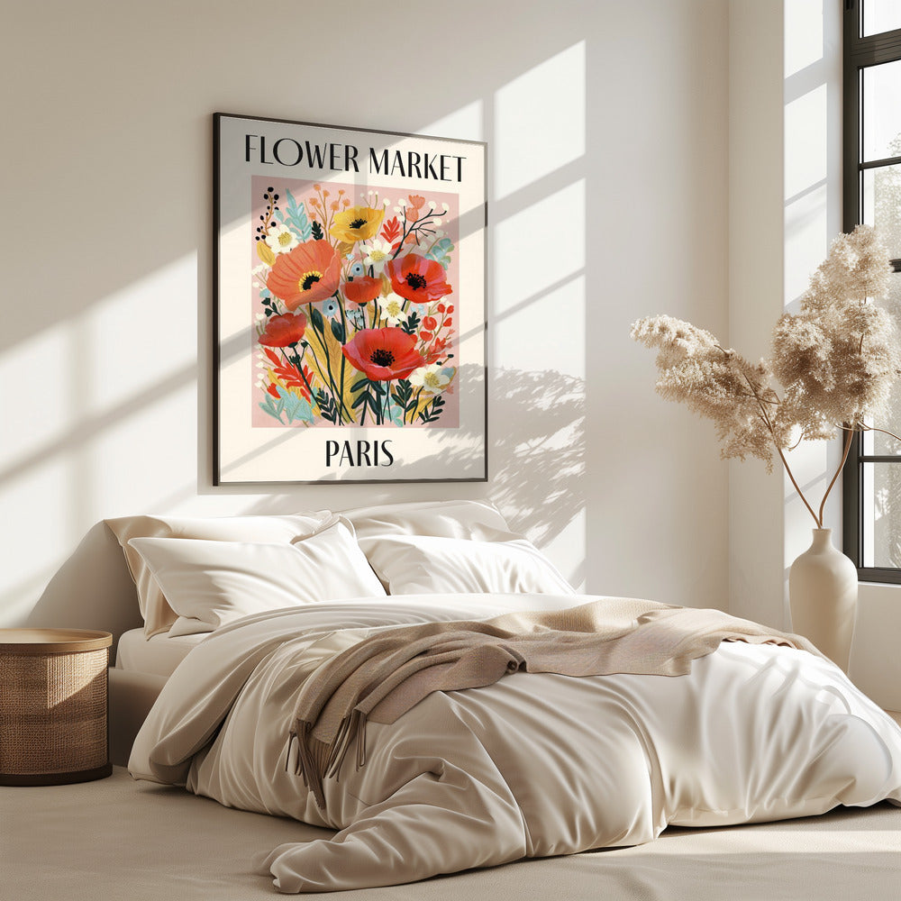 Flower Market Paris France | Poster