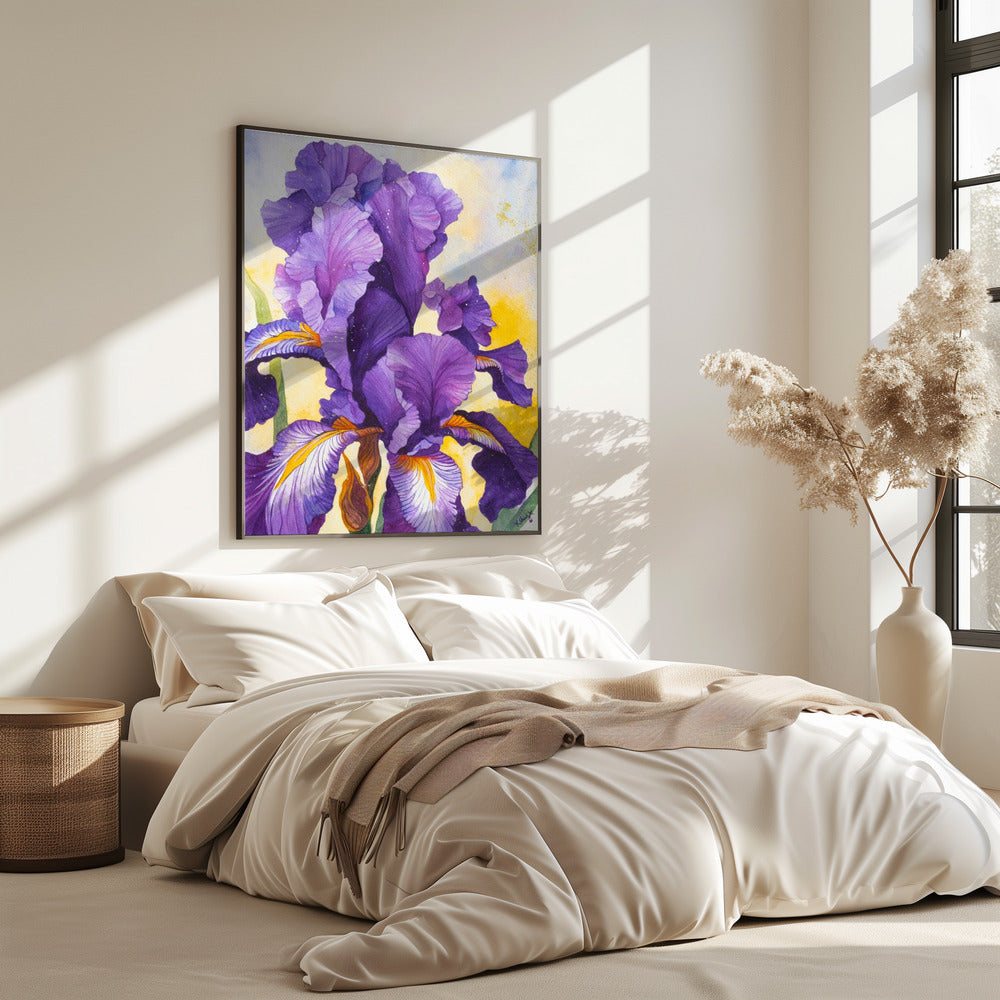 Iris Watercolour | Poster