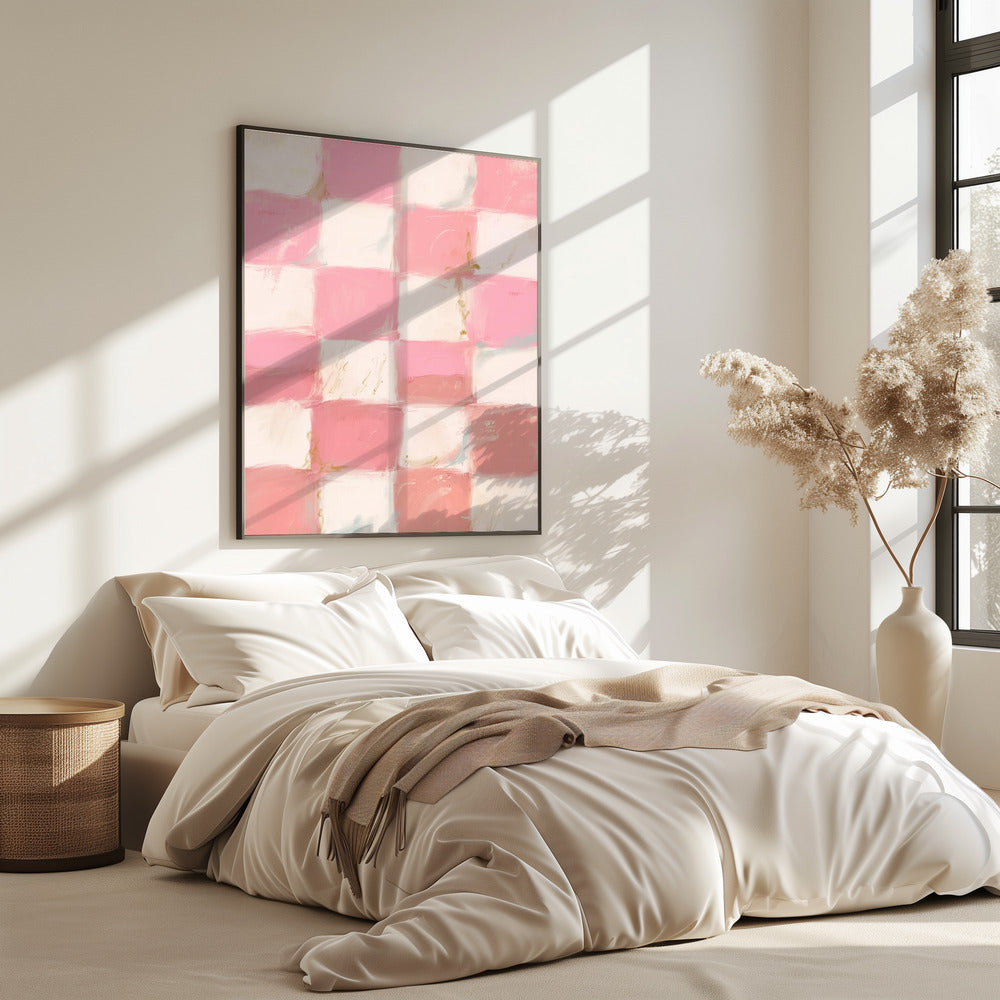 Pastel Checkered Bliss | Poster