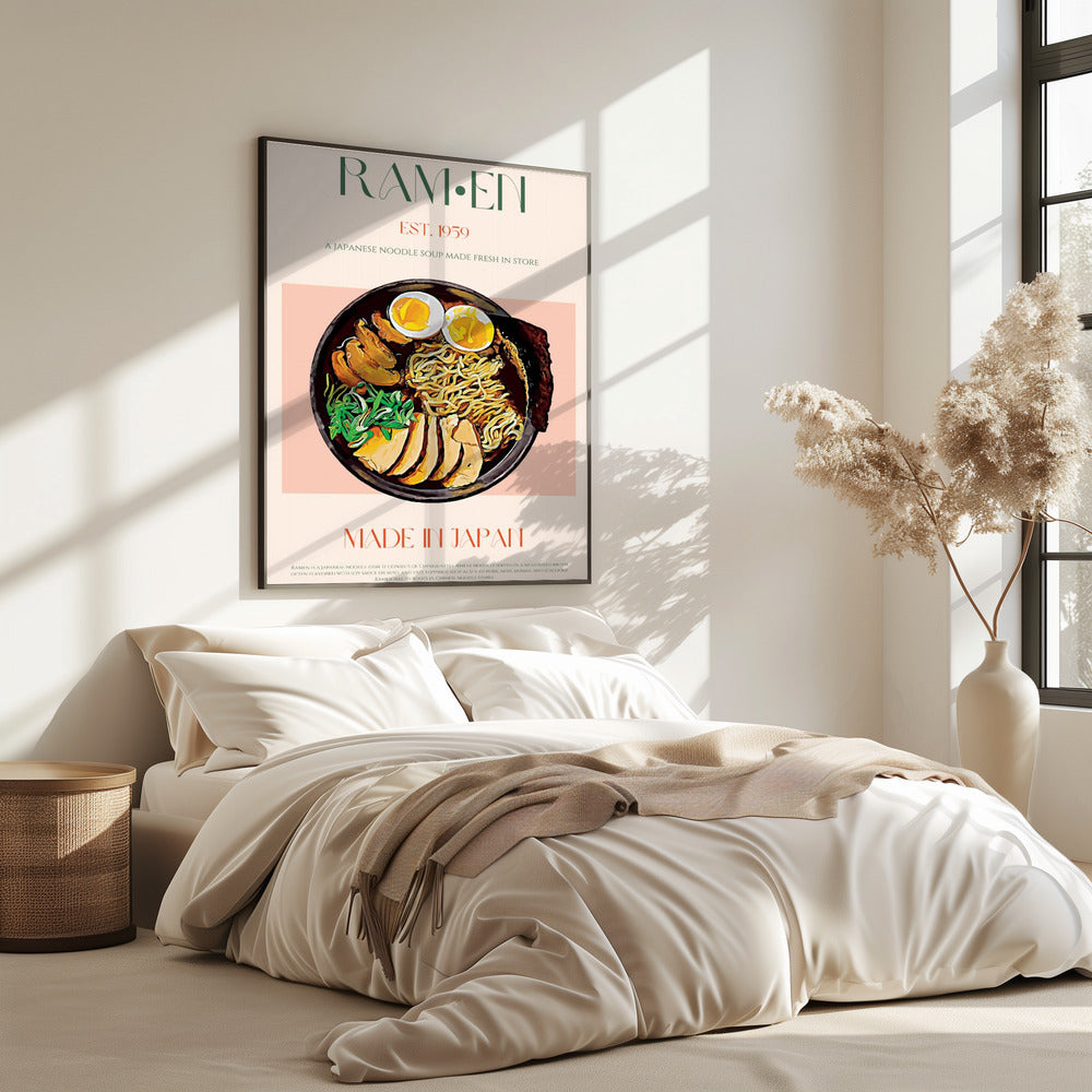 Savoring Japanese Ramen Bowl | Poster