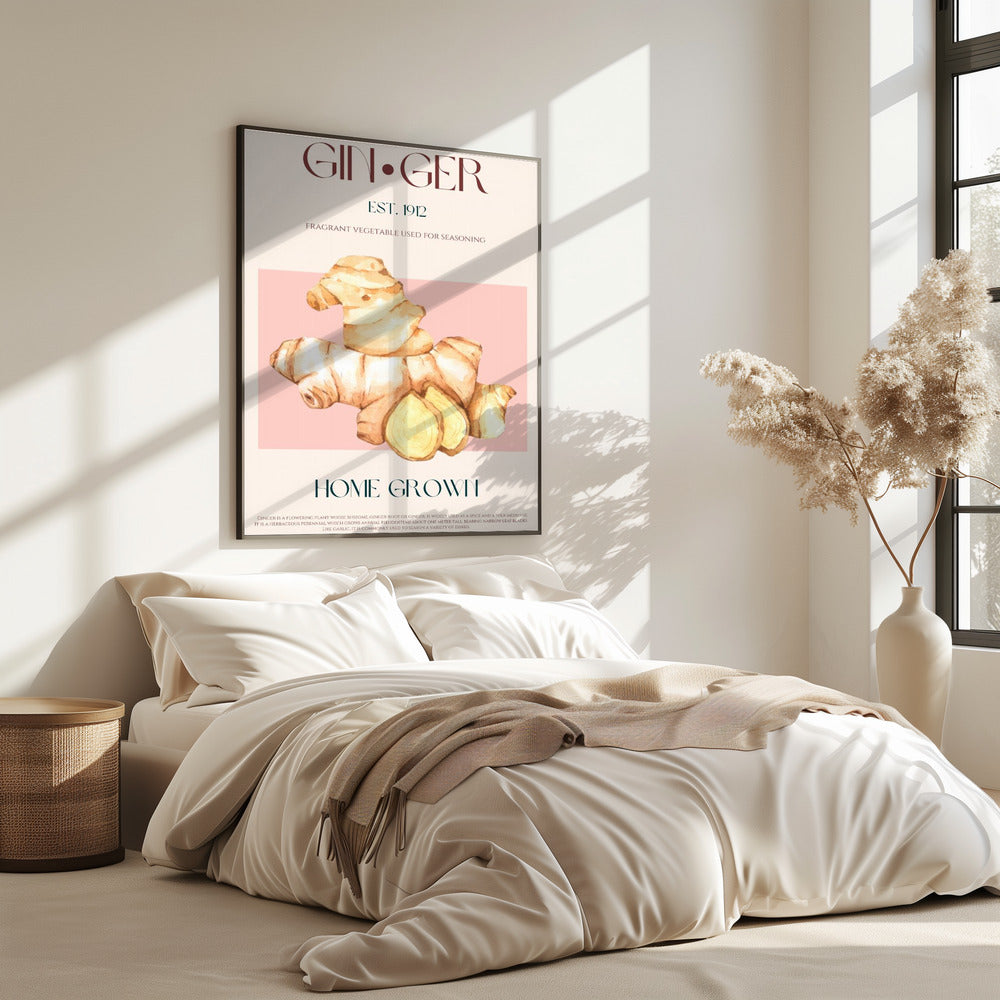 Watercolor illustration Of Ginger | Poster