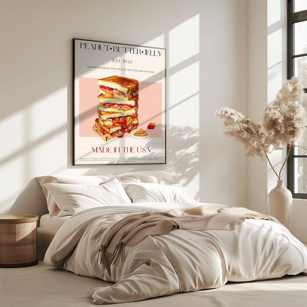 Peanut Butter And Jelly Sandwich Stack | Poster