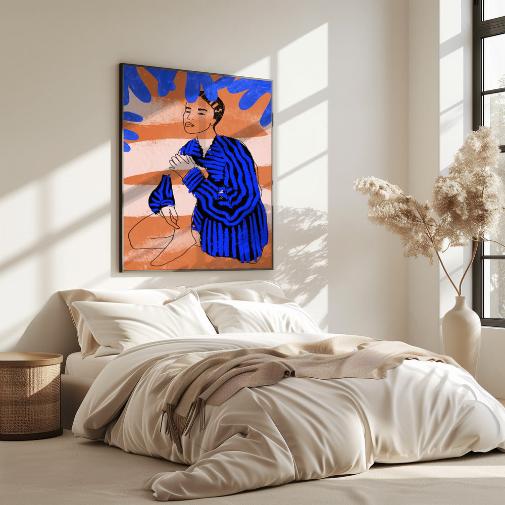 Blue Striped Dreams | Poster